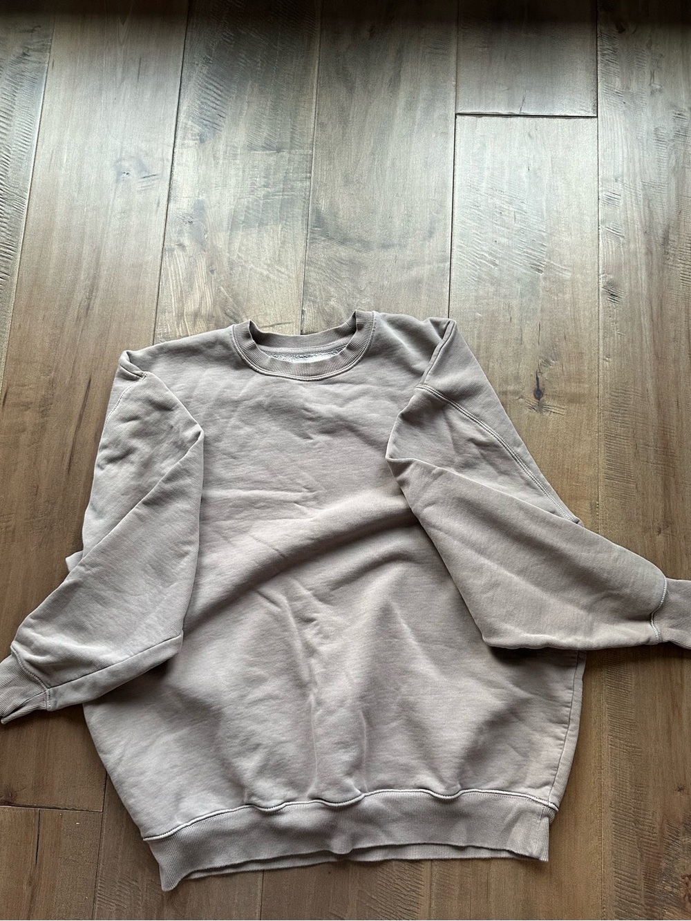 Wilfred Men's Light Taupe Crewneck Sweater